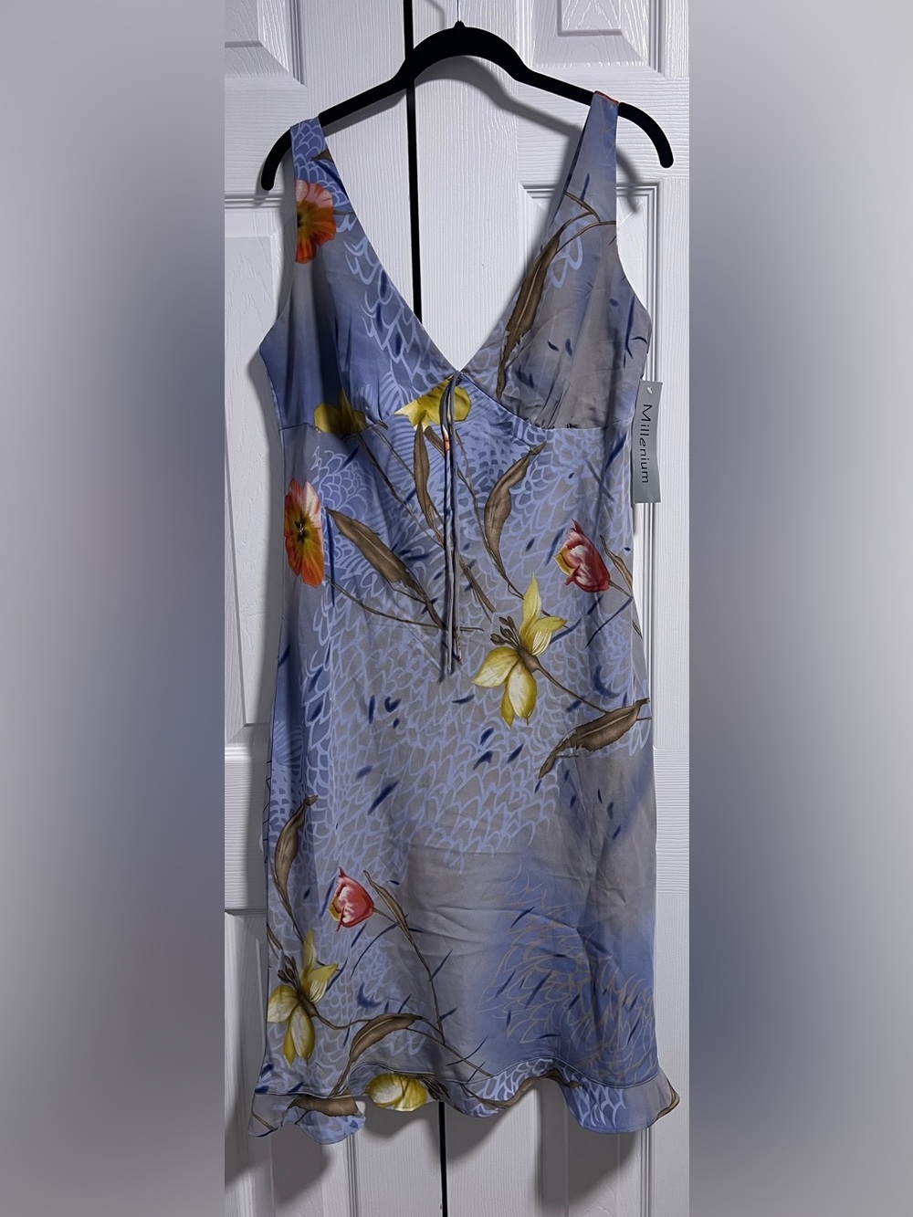 Vintage Millenium Floral Blue Slip Dress